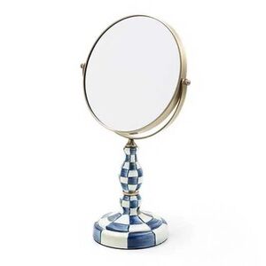 Mackenzie-Childs Royal Check Vanity Mirror. Like new in original box.
